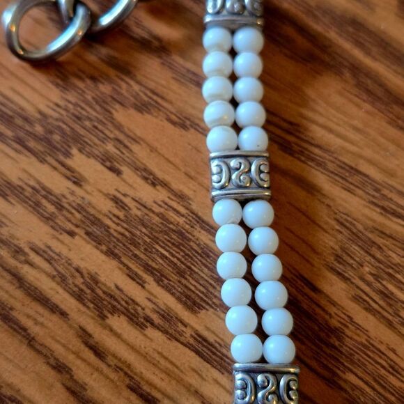 BRIGHTON "Lady Jane Emporia" Vintage Silver And Pearl Watch CITY WEDDING STYLE - Picture 5 of 12